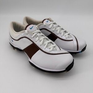 Nike Women's Golf Shoes White Channel Traction Cleats 7 2008 Preppy